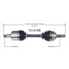 SurTrack TO-8168 CV Axle Shaft