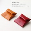 PORCO ROSSO Seamless Coin Case, Original Tochigi Leather, Made in