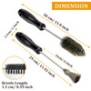Bolaxin Diesel Injector Sleeve Cup Seat Cleaning Bore Brush Kit