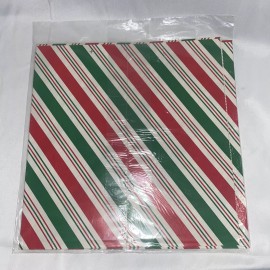 Vintage Artfaire Gift Wrap Paper Christmas 2 Sheets Red, Green, White