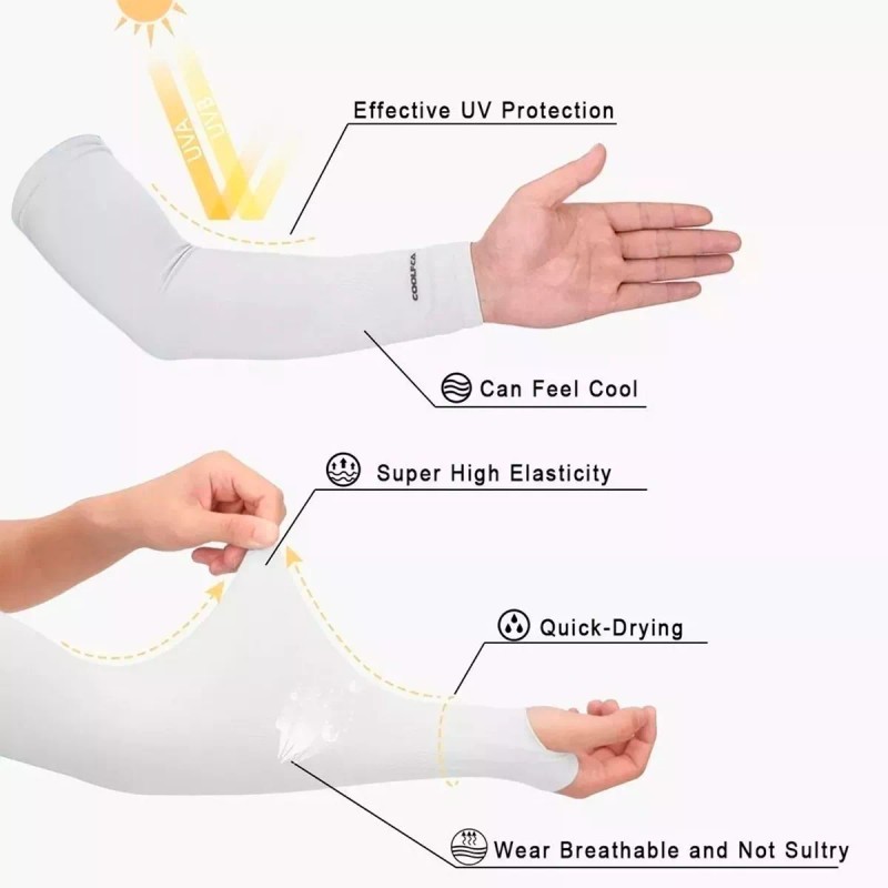 Mafab 3 Pares Mangas Protectoras Uv Licra Protector Sol Deportes