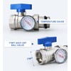 ABST PEX Manifold,2 Loop Stainless Steel Floor Radiant Heat Manifold