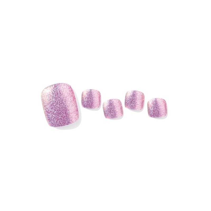 Shop Gel Mirror Glitter Purple Sticky Gel Pedi 22pcs /