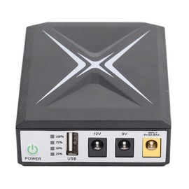 Mini UPS de Respaldo de Batería, Fuente de Alimentación Ininterrumpida Inteligente de 10400mAh para Cámara de Seguridad, Enrutador, Computadora WiFi
