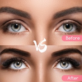 KFHENSOMR 3d Mink Lashes Eyelashes Cat Eye 14 Pairs 18mm False Thick Fluffy Cat Eye Mink Lashes Volume Faux Minks Eyelash Strips Lash Pack Natural Fox Eyes False Eyelashes Look Like Extensions Eyelash