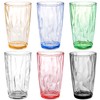 Hedume 6 Pack 17oz Premium Drinking Glasses, Set of 6