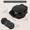 Mini Waffles Maker with 6 Removable Plates, 3 in 1