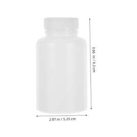 IWOWHERO 20pcs White Plastic Pill Bottles Travel Containers for Capsules and Powders Light Blocking Portable Unbreakable Storage for Medication the Go