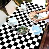 3 Pack 108" X 54" Black and White Rectangular Checkerboard