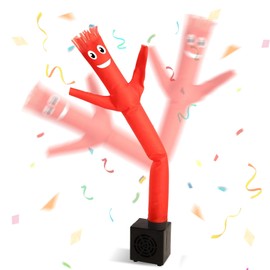 YIQXKOUY Mini Wacky Waving Inflatable Tube Guy with Blower Desktop Office Decor Mini Inflatable Tube Man Gag Prank Gift Pranks Dancing Blow up Man for Birthday Party Decor