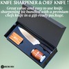 Knife Sharpening Kit & Kitchen Knife Bundle. Premium Diamond and