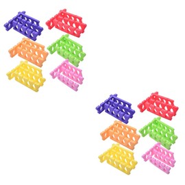 FOMIYES 30pcs Nail Separator Sponge Random Colors for Manicure Nail Art Comfortable Filing for Home Salon Use for Fingernails Toenails