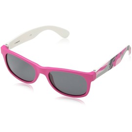 Polaroid Kids' P0300 Y2 TCS Sunglasses Pink Camuouflage Fuchsia/Grey Polarized 43
