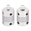 sourcing map 5 Pieces 4 mm to 6 mm Aluminium