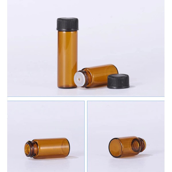 Does not apply 50Pack Set 1ML Amber Glass Bottle with