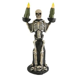 Haunted Living  16.5" Talking Lighted Animatronic Skeleton Tabletop Decoration