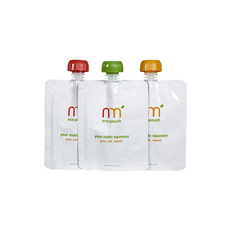 NURTURME Eco Pouch Reusable, 3 Count