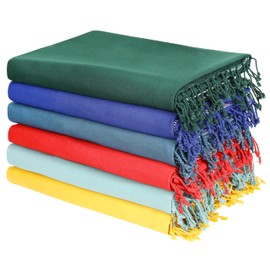 Organix Turkish Fouta Beach Towel, 6 Pack, 36x72 inches, Sand Free Quick Dry Swim Towel, Extra Large Light Travel Towel for Adults, Soft Durable Absorbent - Multicolor