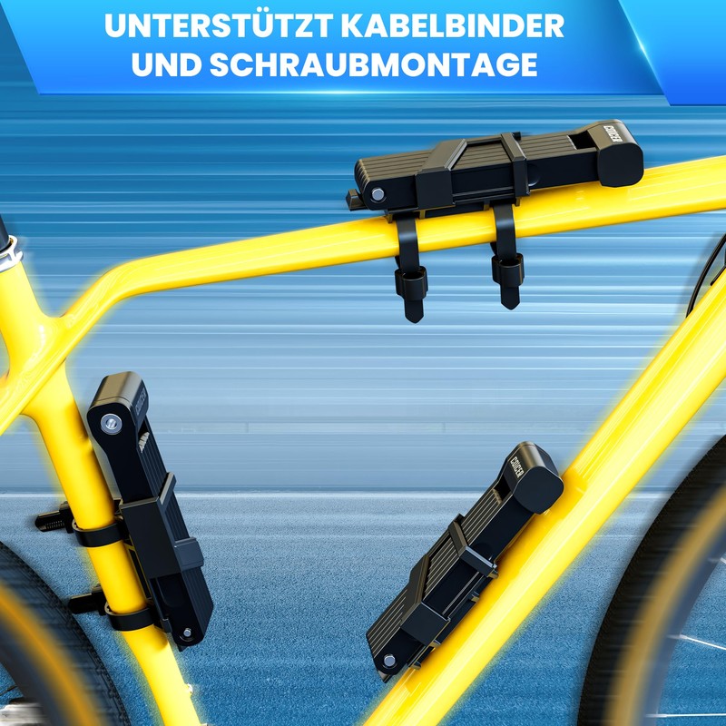 COICER Bicycle Lock Folding Lock 85 cm with 3 Keys