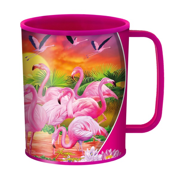3D Livelife Deluxe Base Flamingo Lingo Drinking Cup 3D Lenticular