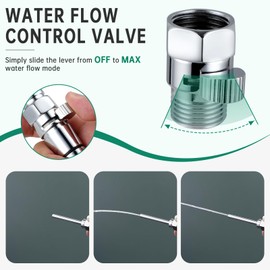 Shower Enema Cleaner, Smooth Metal Shower Douche Nozzle Cleansing System for Men and Women Portable Cleaning (Polished Chrome)