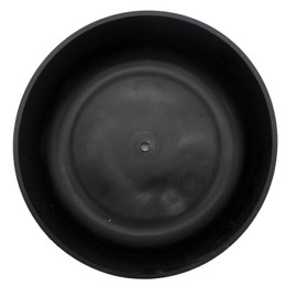 The HC Companies 8 Inch Round Plastic Succulent Capri Bowl Decorative Indoor Flower Succulent Planter Pot with Drain Plug Hole, Faux Concrete Color (2 Pack)