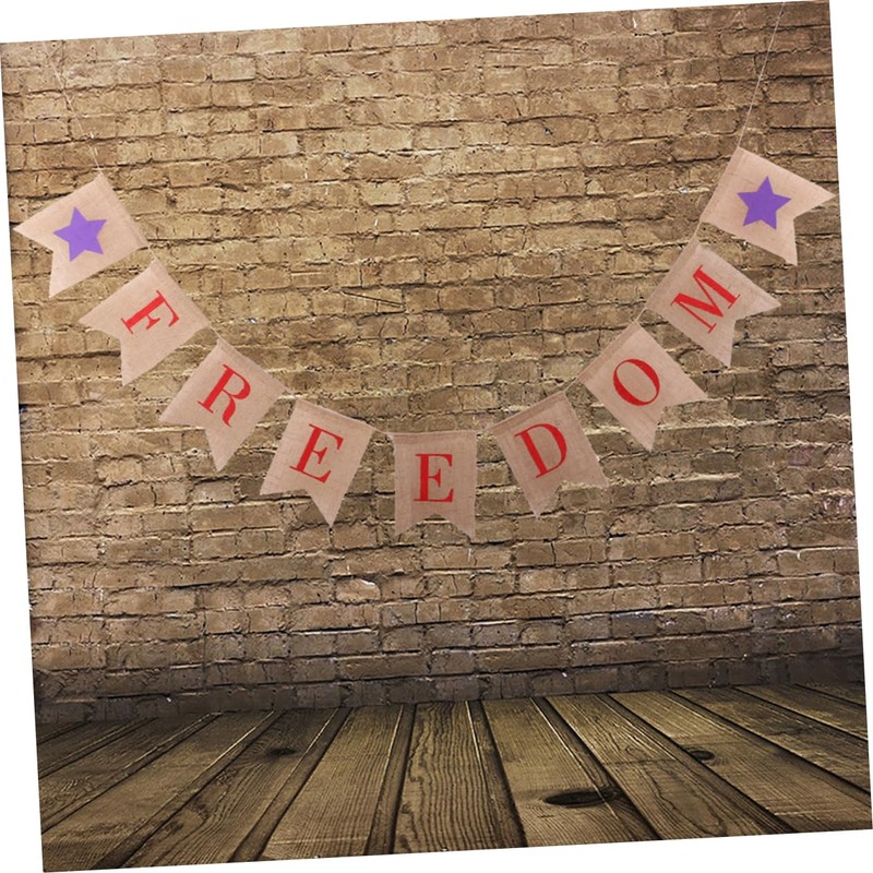 CIYODO 2.8m Freedom Banner Flags 4th of July Decorations Patriotic