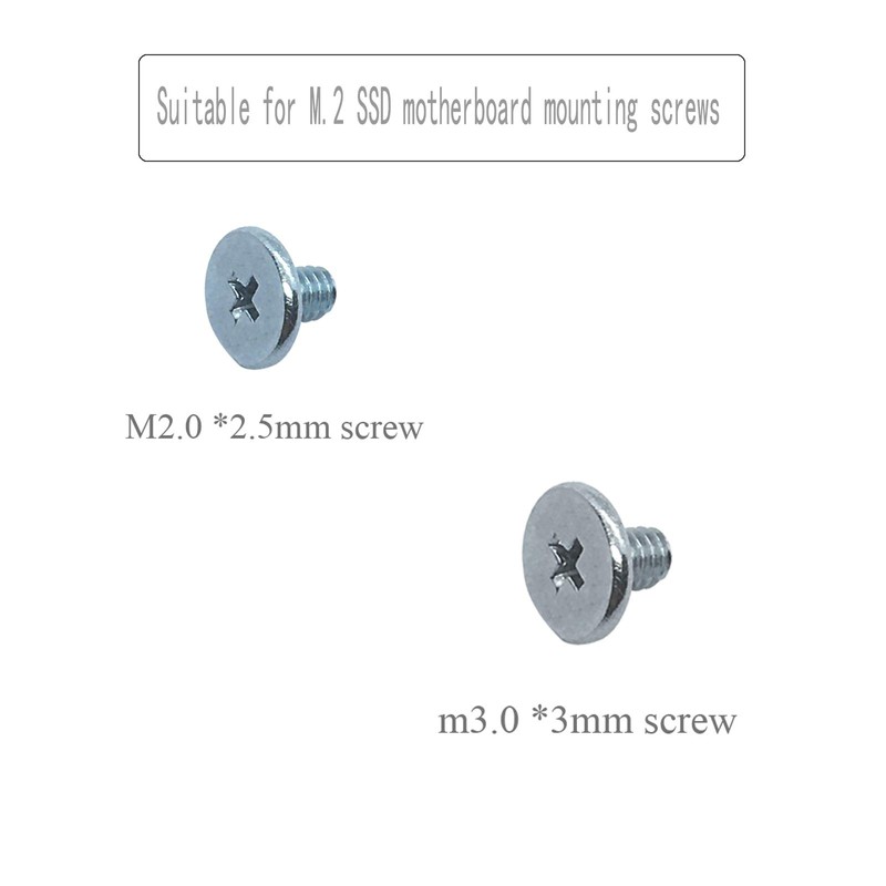 PCIe NVMe M.2 SSD Mounting Screws Kit for Asus Gigabyte