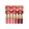Conjunto De 6 Unidades De Batom Glitter, Impermeável De Long