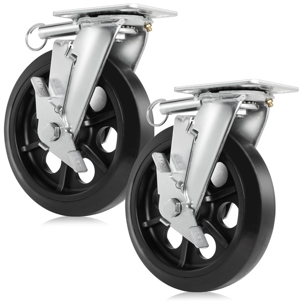 GypTool Heavy Duty Swivel Caster Wheel Set of 2 Wheels