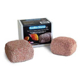 EcoBio-Block 2-Pack Stone for Aquariums, Medium - Natural Water Clarifier and Odor Remover, Treats 30 to 80 Gallons