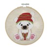 Trimits Embroidery Punch Needle Hoop Kits, 15.2cm 6”, Bear