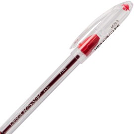 Pentel R.S.V.P. Ballpoint Pen, Fine Line, (0.7mm), Assorted Ink, Clear Barrel, 5 Pack (BK90BP5M)