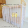 Lightolife Self-Adhesive Mesh Bunk Bed Curtains Netting Canopy for Full