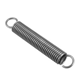 TOP-VIGOR 1Pcs Extension Compressed Spring, 2.5mm Wire Dia, 18mm OD, 120mm Free Length Durable Steel Compression Springs, Small Dual Hook Extended Tension Springs