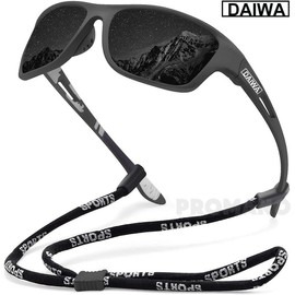 Dalwa Polarized Fishing Sunglasses Men's Driving Shades Male Sun Glasses Hiking Fishing Classic Sun Glasses UV400 Eyewear - color: Black