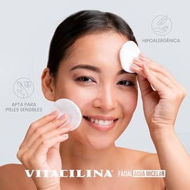 Agua Micelar Hidratación 3X con Ácido Hialurónico, Sábila y Agua de Rosas, Hipoalergénica, 470 ml, 300 usos