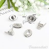 Framendino, 12 Pack Silver Turn Locks Clasp Oval 5/8 Inch