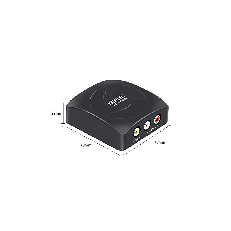 EASYCEL - Convertidor RCA a HDMI con cables RCA, convertidor