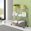 Multi-purpose room, apartment veranda, narrow display stand, metal shelf 900 3-tier