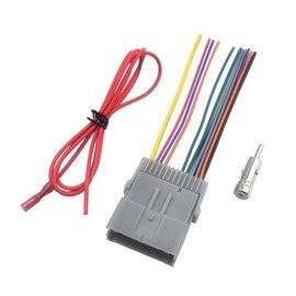 Zpana Car Radio Wiring Harness Adapter Kit, Vehicle Stereo Installation Connector Plug with Antenna Adapter, Automotive Audio System Replacement, Compatible with Avalanche Envoy Colorado