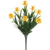 13.5" Narcissus Daffodil Silk Flower Bush -Yellow (Pack of 12)