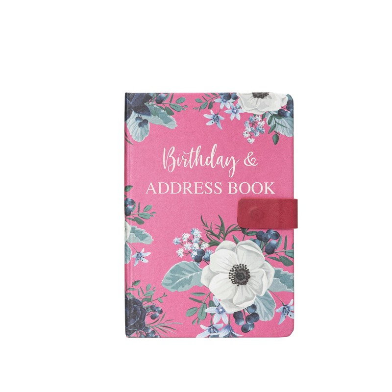 Pink Flower A to Z Telephone Address Book A-Z Index