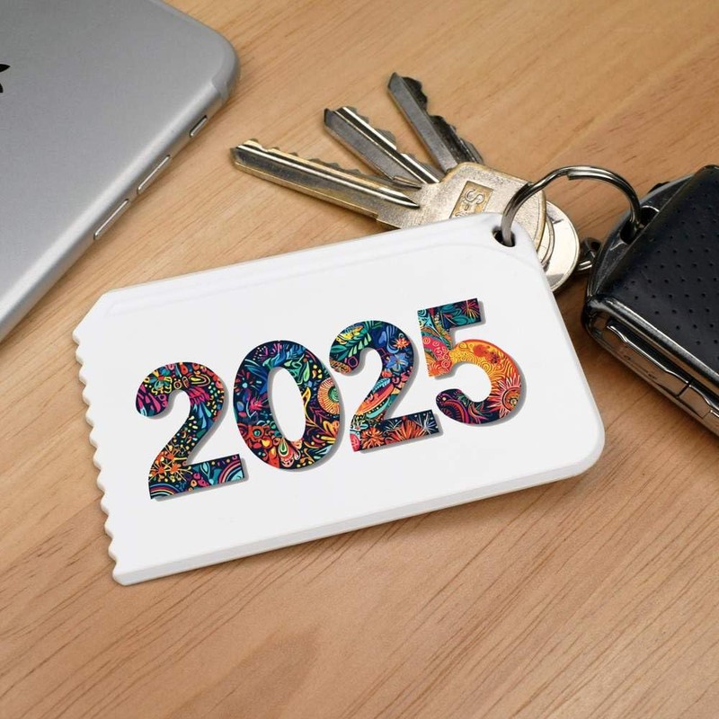 Azeeda 'Colourful 2025' Plastic Ice Scraper (IC00041269)
