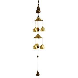 Bronze Wind Chime Retro Antique Copper Bell Vintage Decoration Bell for School Dinner Pub Reception Garden