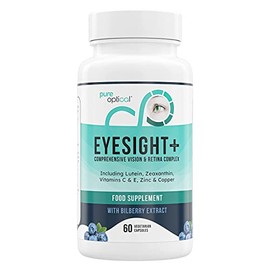 Eyesight Plus Vitamins for Eyes - Lutein and Zeaxanthin Supplement - 60 AREDS 2 Eye Health Capsules - (Vegan) with Lutein, Zeaxanthin, Meso-Zeaxanthin, Bilberry, Zinc, Copper, Vitamins C & E