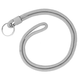 Vicloon Lanyard, nylon lanyards with carabiner, lanyards with rotating metal clip, removable neck lanyard, long wrist paracord key ring, gray