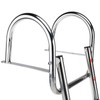 Amarine Made Stainless Steel in-Board 3 Steps Telescoping Ladder Folding