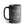 DaySpring - Strong & Courageous - Inspirational Ceramic Mug, 14oz,