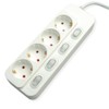 Value 3 m 4 Way Single Switch Power Strip White